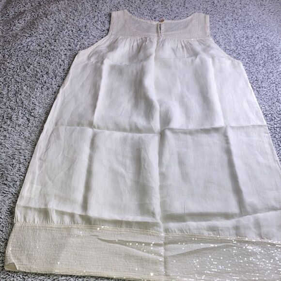 Lungo L’Arno S Linen Sequined Border Dress - Picture 10 of 12